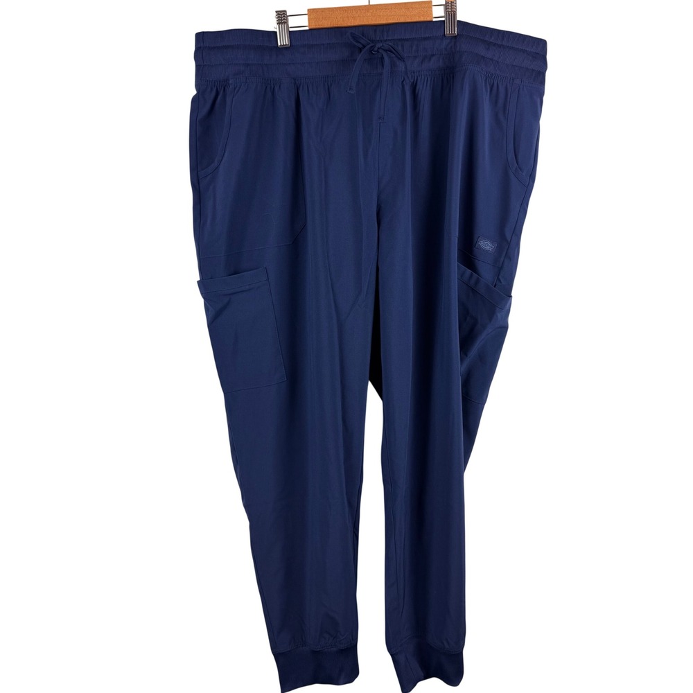 Dickies Scrub Joggers Women 2XL Petite Navy Blue Medical EDS Essentials‎ DK065P